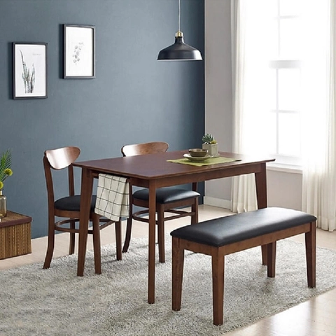 Bộ Bàn Ăn Han's Furniture Viva B2C - Màu Nâu